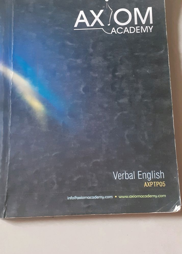AXIOM ACADEMY Verbal English Book