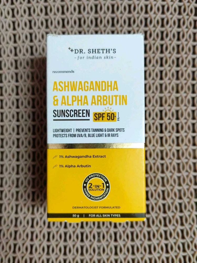 Dr. Seth's Ashwagandha &amp; Arbutin Sunscreen