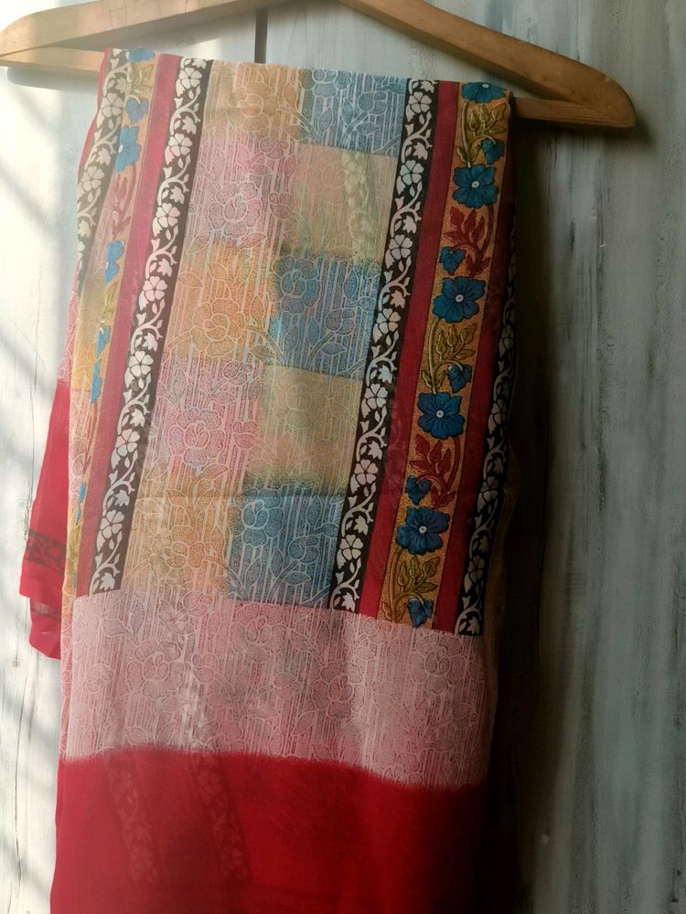 Multicolored Saree