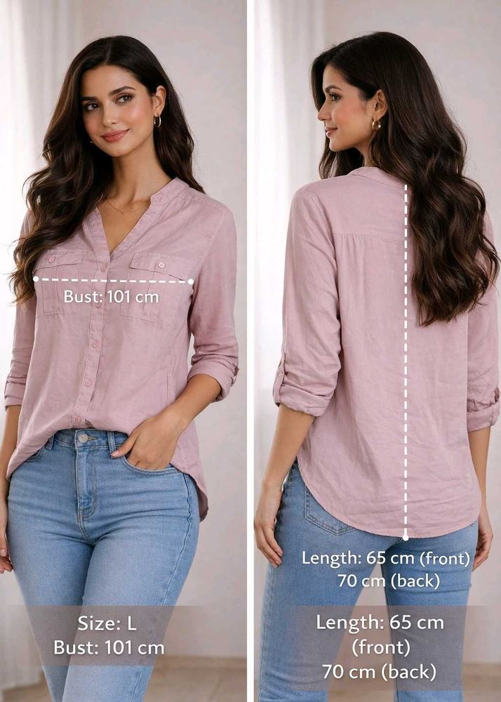 Dusty Rose Long Sleeve Tunic Top