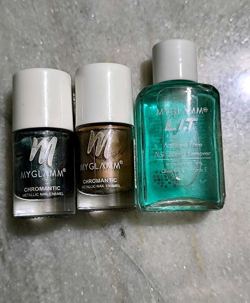 MyGlamm Nail Polish &amp; Remover Set