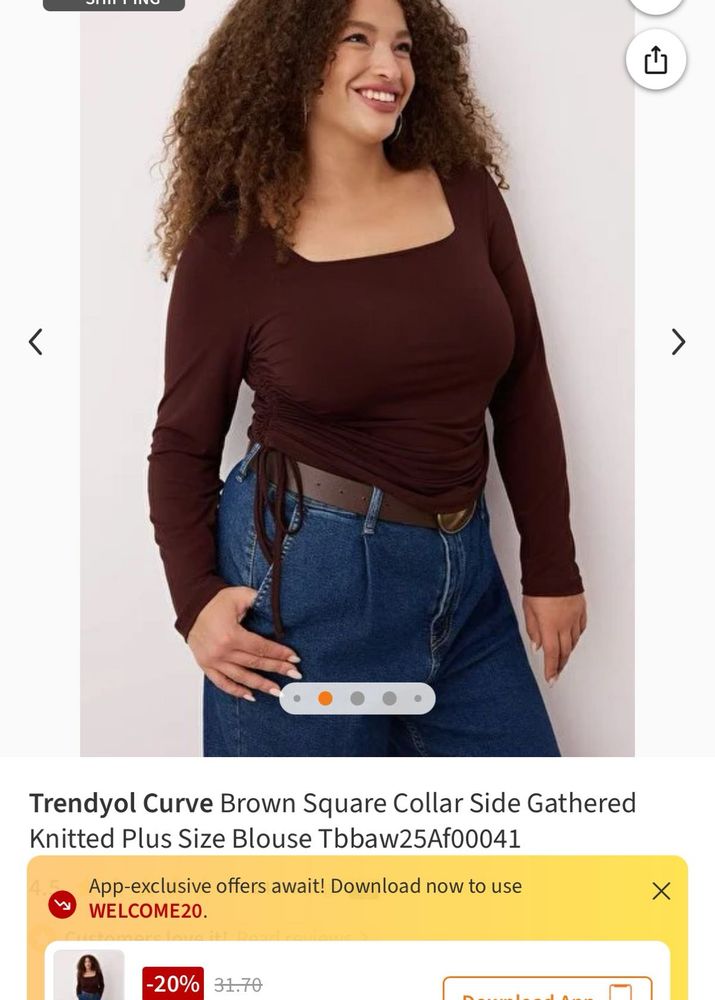 Trendyol Chic Ruched Long Sleeve Top