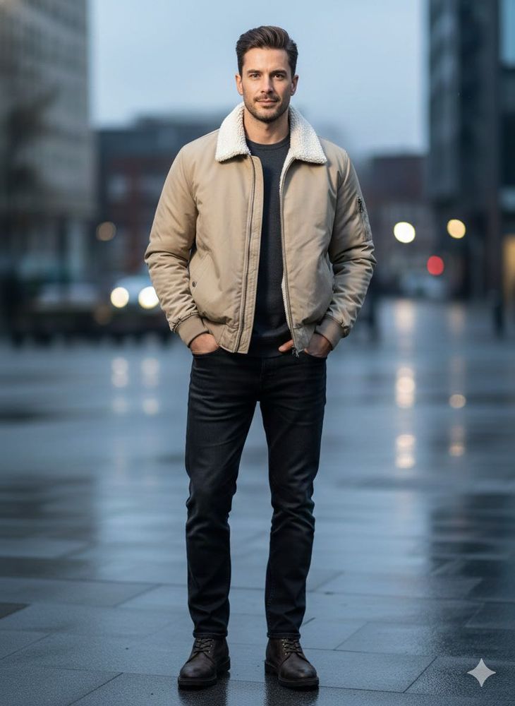 Stylish Reversible Bomber Jacket