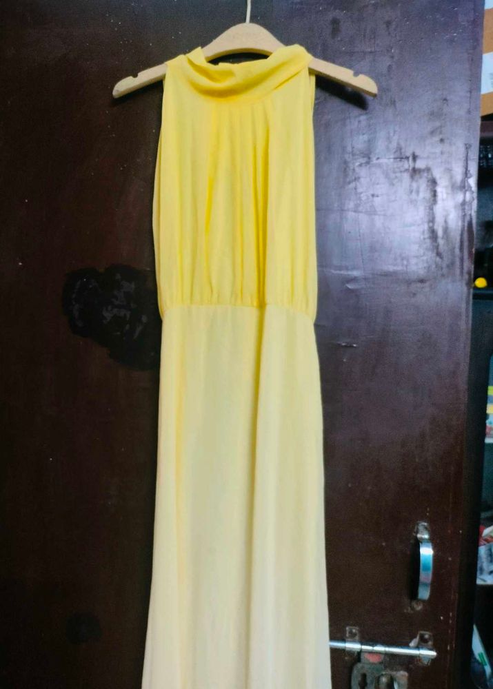 Yellow Sleeveless Dress