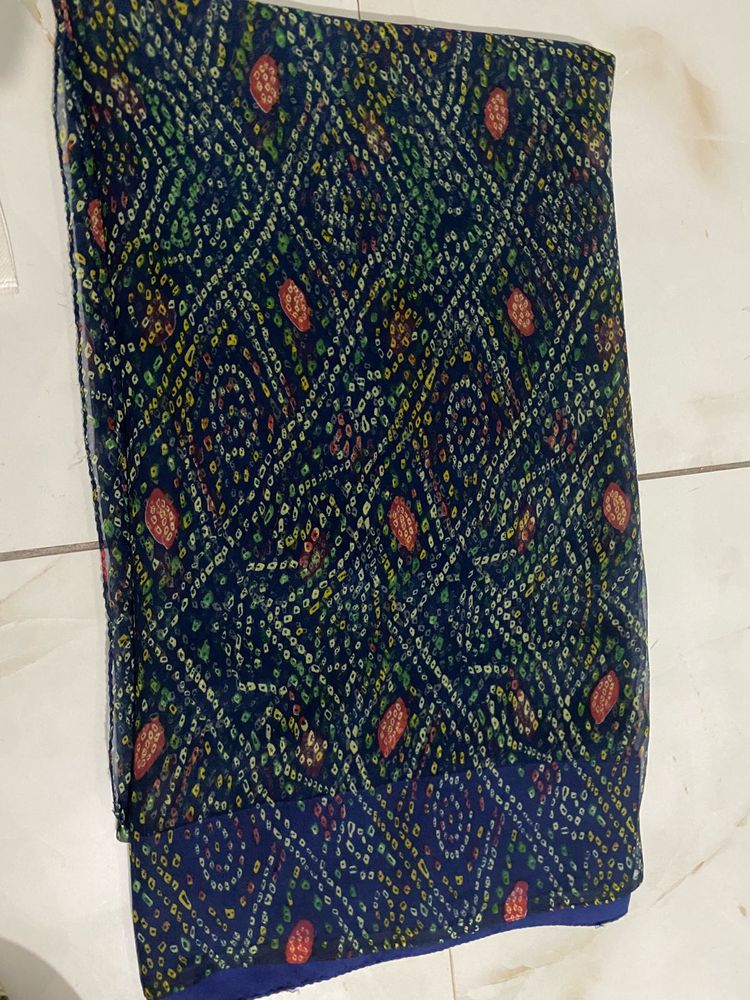Traditional Bandhani Silk Saree