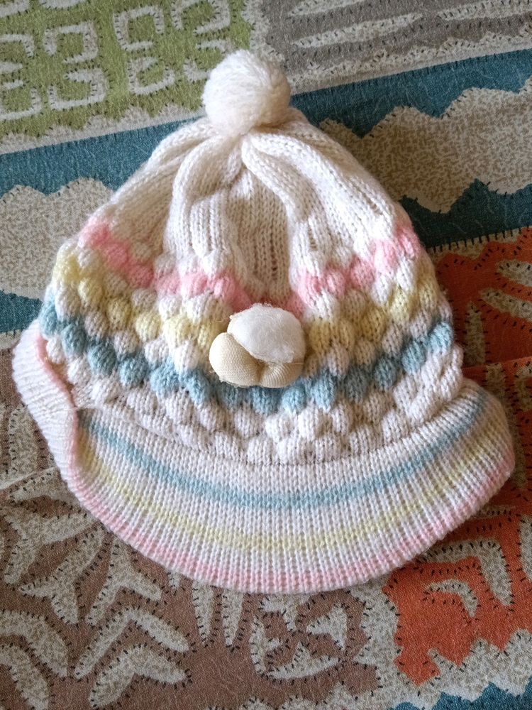 White Cap For Babies