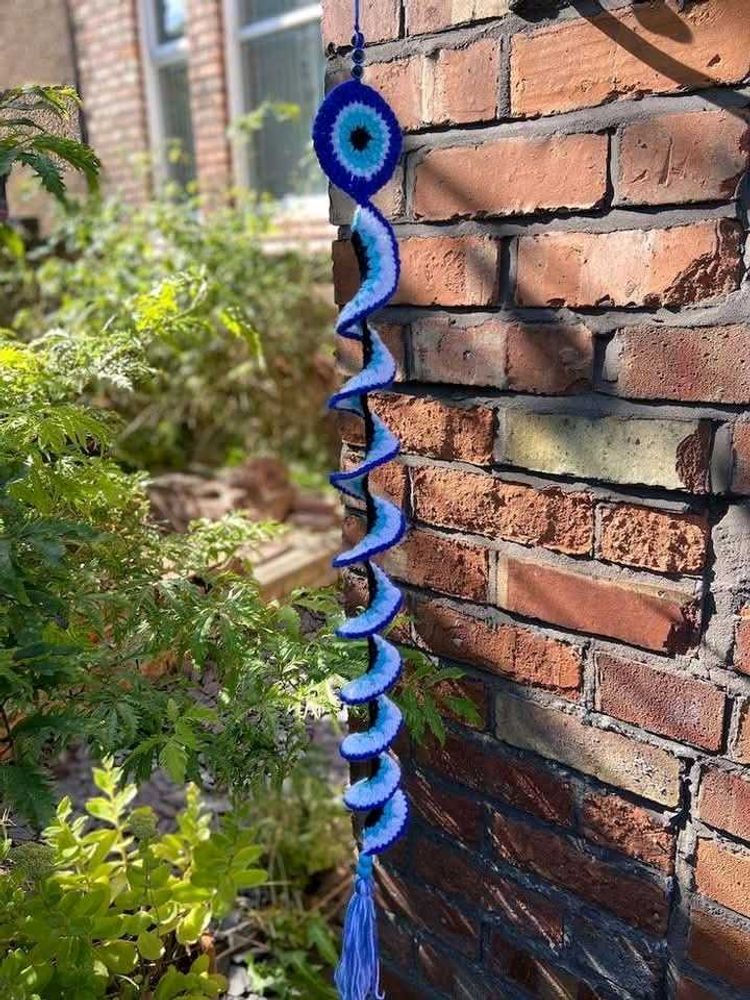 Blue Evil Eye Wall Hanging