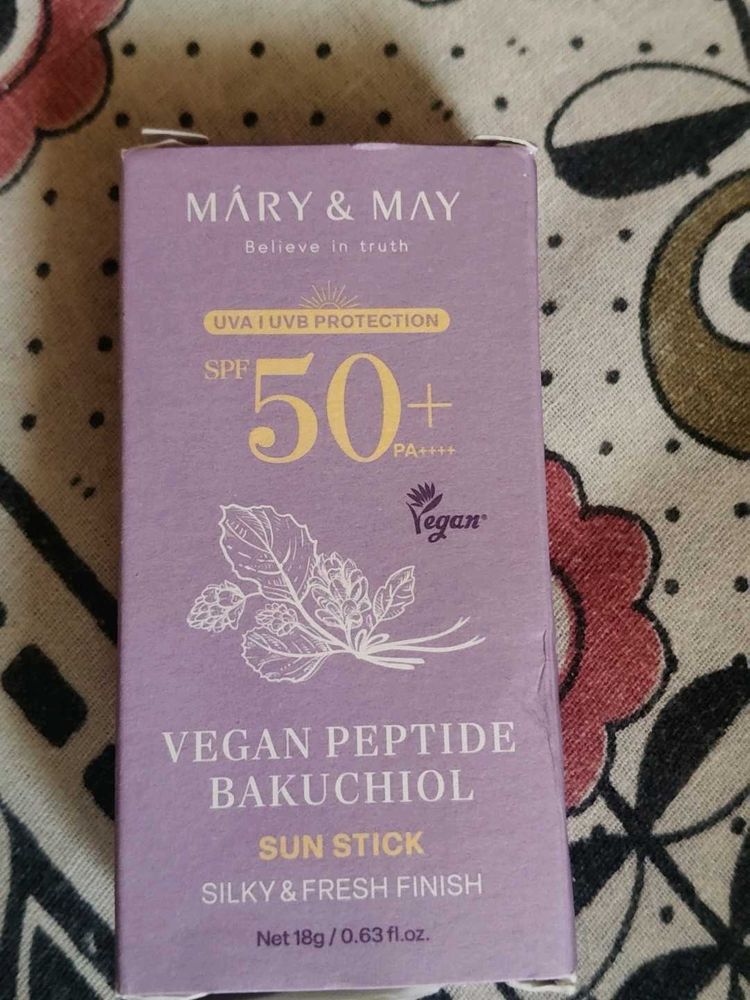 Mary &amp; May Vegan Peptide Bakuchiol Sun Stick