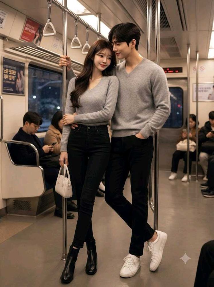 Uniqlo Unisex Grey V-Neck Sweater Pullover Winter