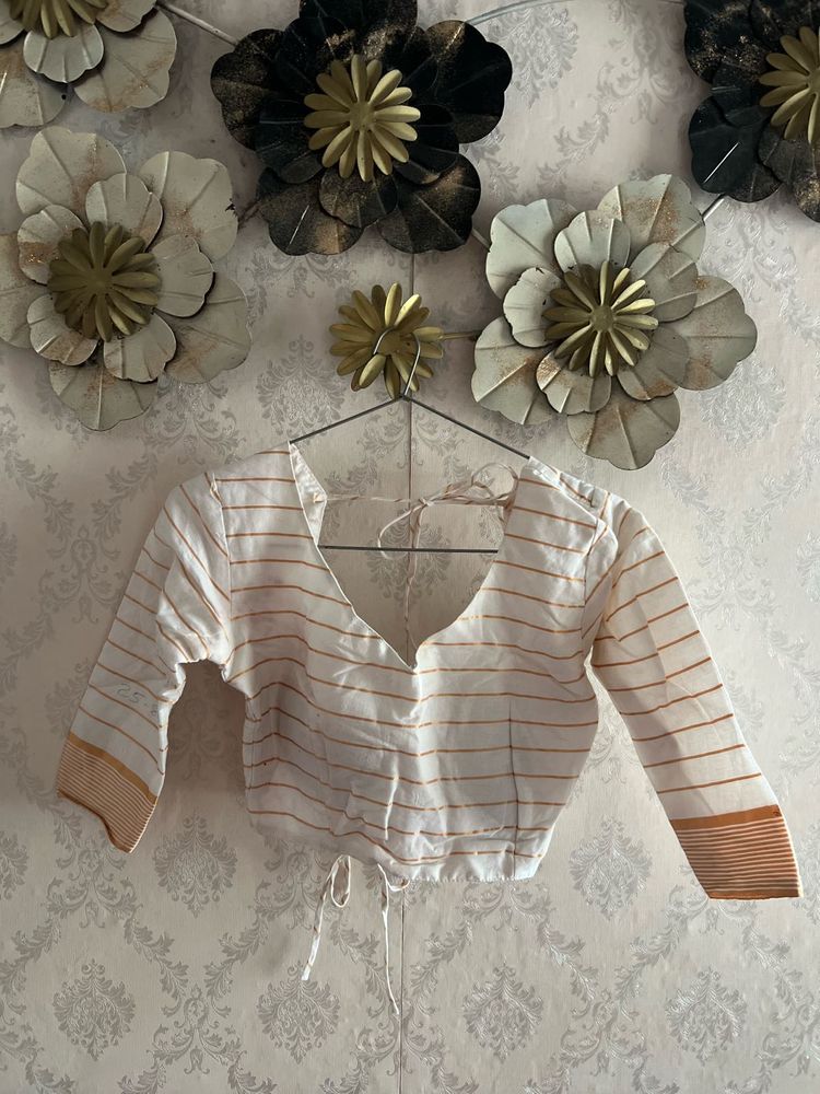 Striped Cotton Blouse