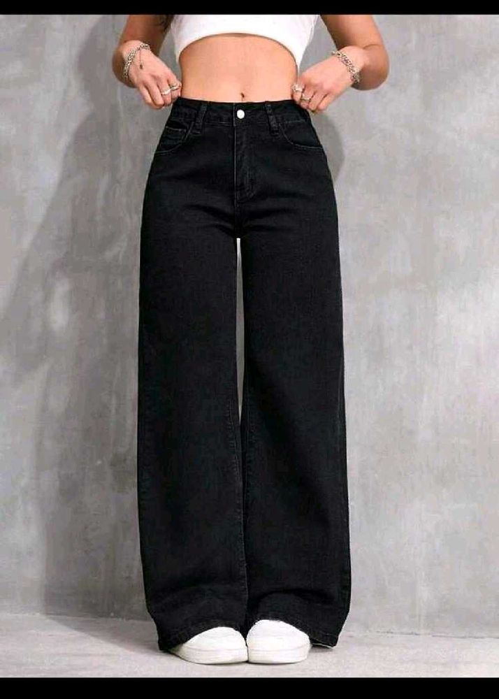 Black Wide Leg Jeans