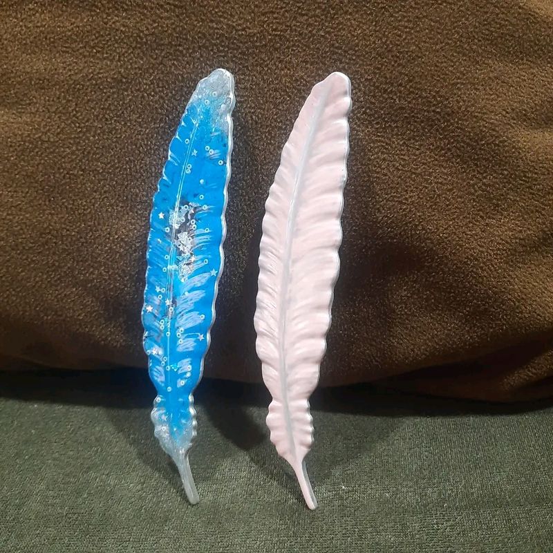 Feather Resin Bookmarks