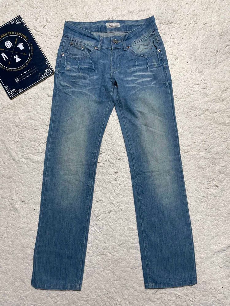Blue Wash Denim Jeans
