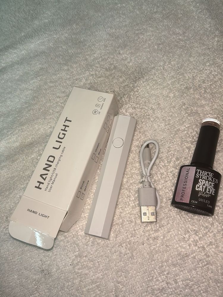 UV LED Nail Lamp &amp; Cat Eye Polish