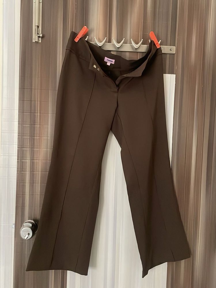 Stylish Brown Bell Bottom Pants