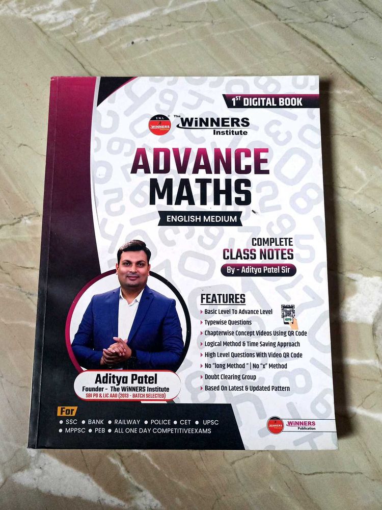 Advance Maths Book by Aditya Patel Sir