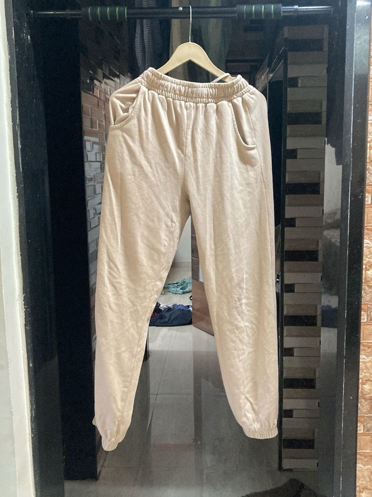 Comfortable Beige Joggers