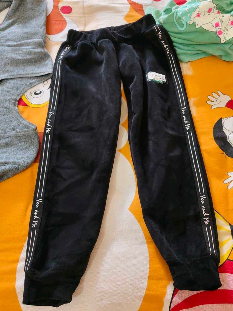 Cute Black Track Pants