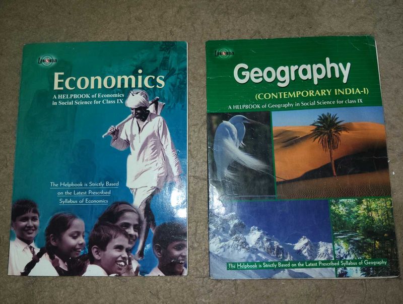 Economics &amp; Geography Class IX Books