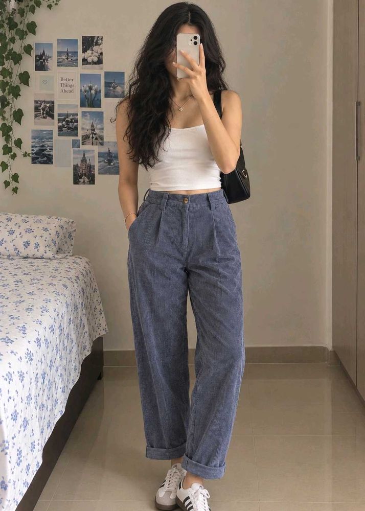 Blue underbudget Corduroy Pants