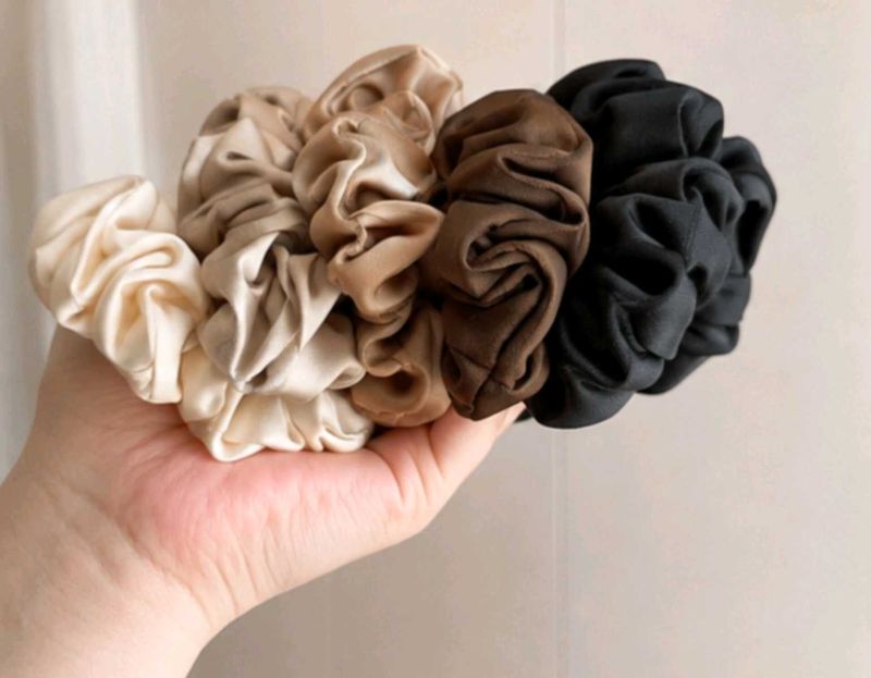 Satin Scrunchies - Set of 2