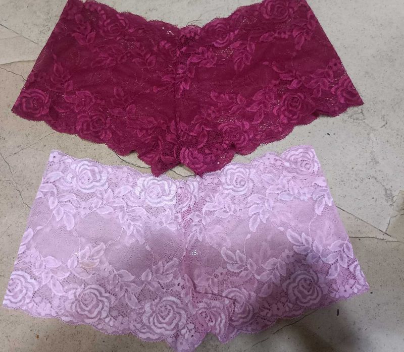 Lace Briefs Set