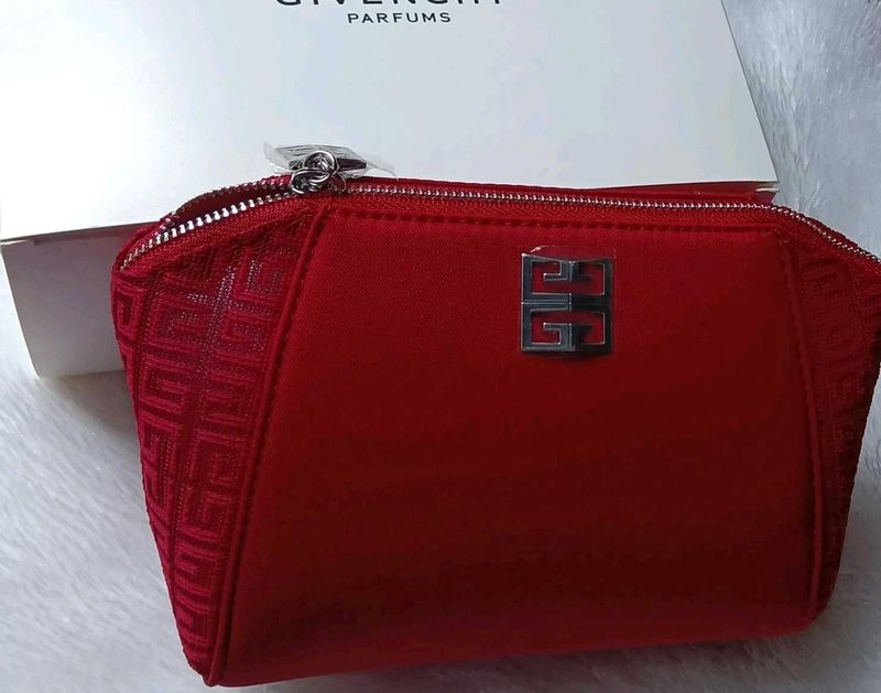 Red Givenchy Cosmetic Pouch ♥️💕