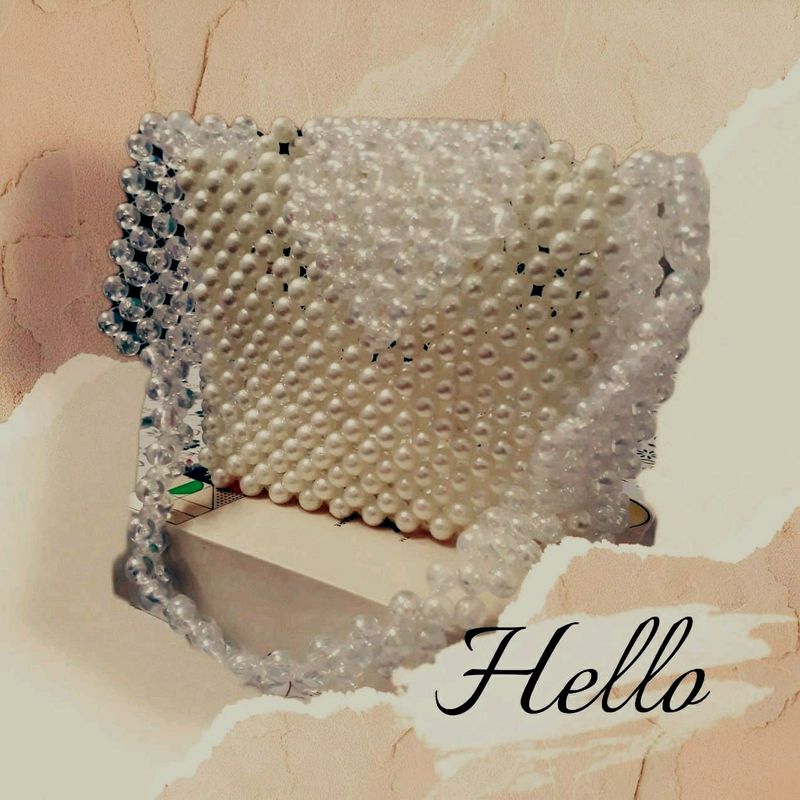 Hand Made Beeds Bag...