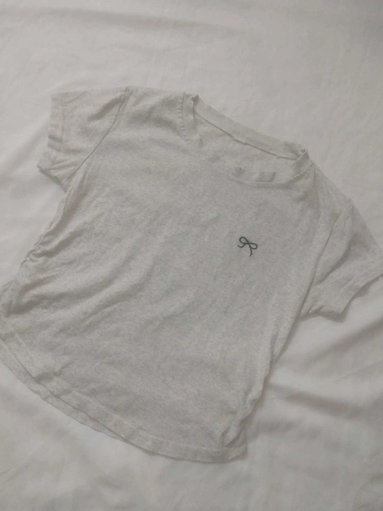 Cute Bow Detail T-Shirt