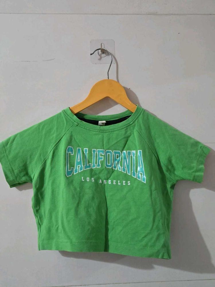 Green "California Los Angeles" Graphic Tee