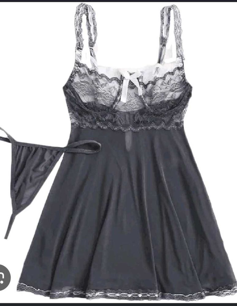 Lace Babydoll Lingerie Set