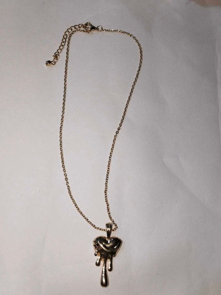 Dripping Heart Pendant Necklace anti tanish