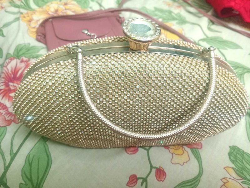 Sparkling Embellished Clutch Bag