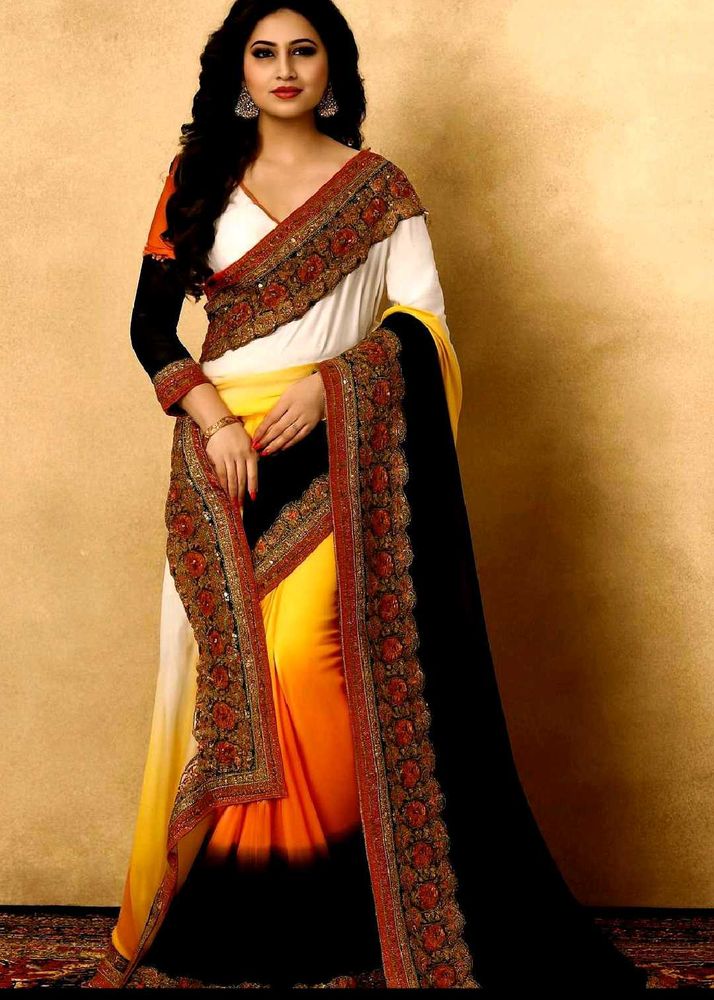 Designer Embroidered Saree