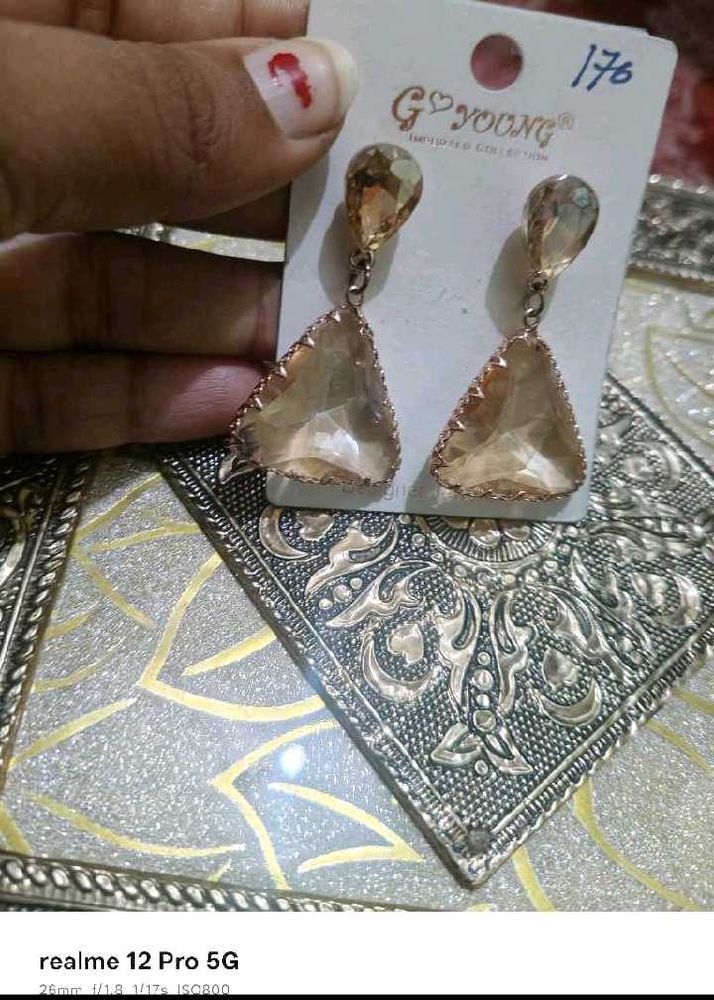 Elegant Triangle Drop Earrings