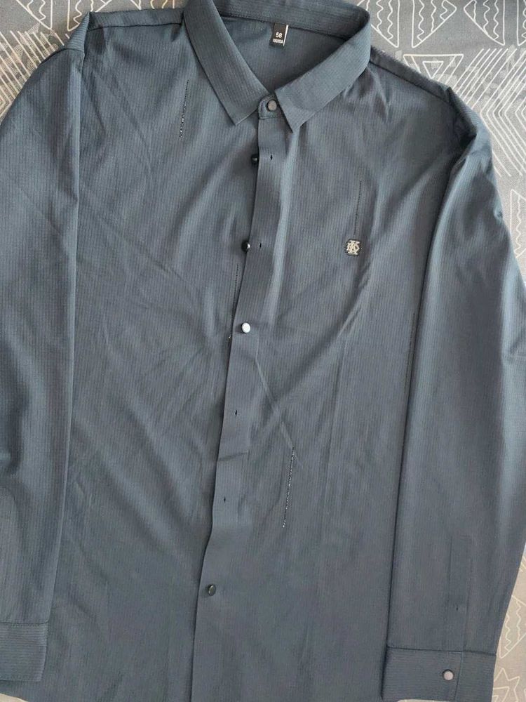 Men's Casual Button-Down Shirt with work