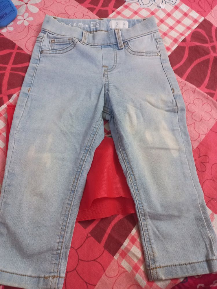 Denim Jeans Pant For Baby Girl