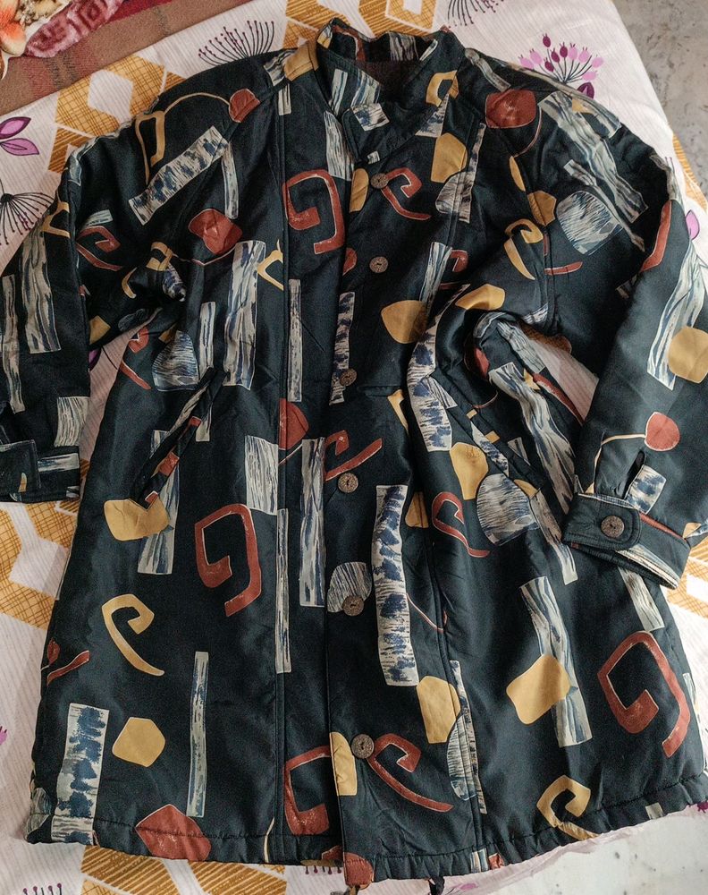 Abstract Print Coat