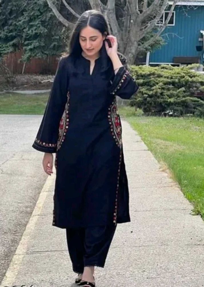 Black Kurta Set
