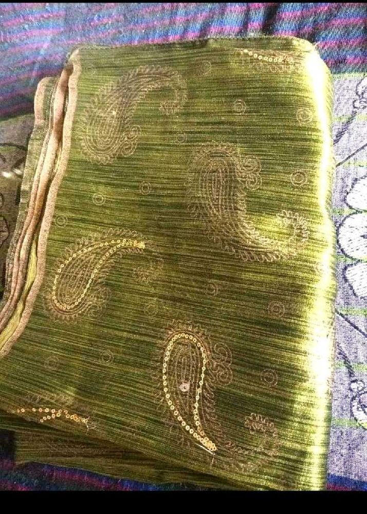 Beautiful Green Paisley Saree