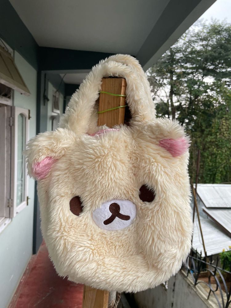 Cute Fluffy Bear Handbag