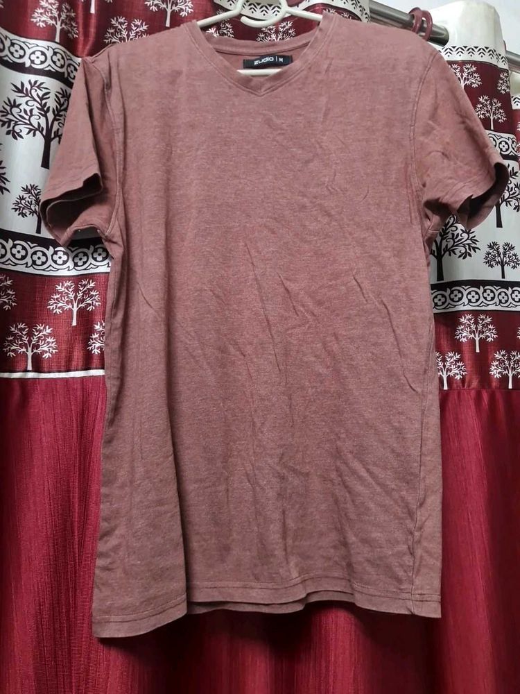 zudio V_neck T-Shirt