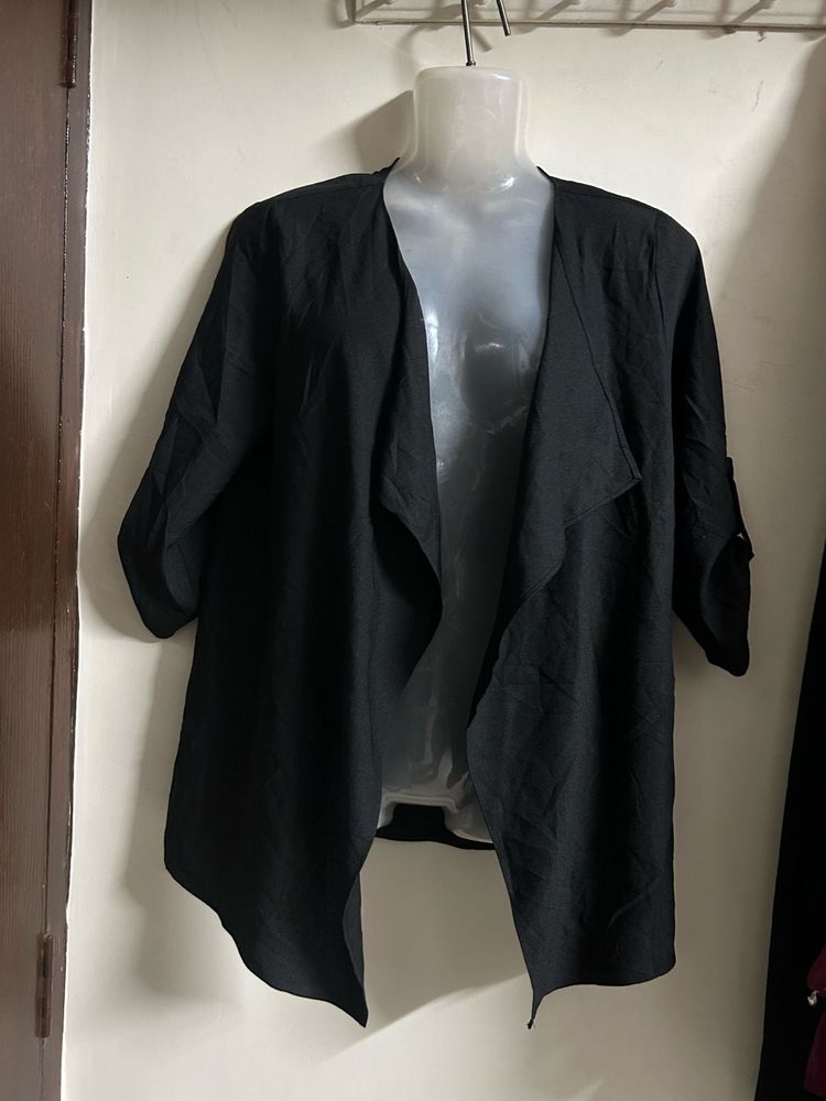 Black Waterfall Cardigan