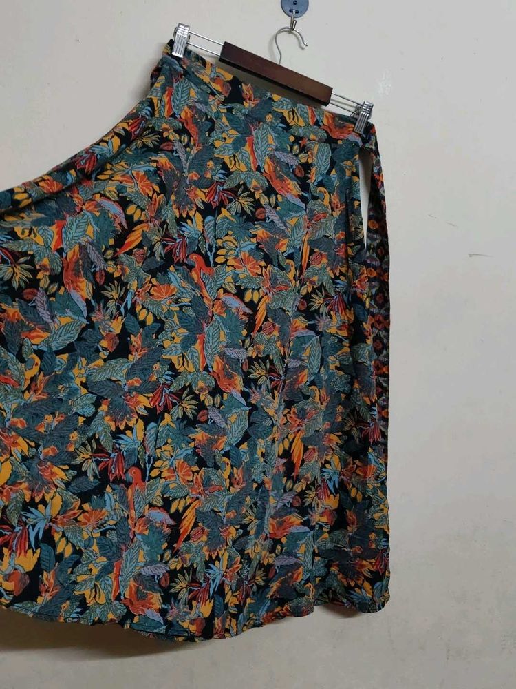 Floral Print Skirt