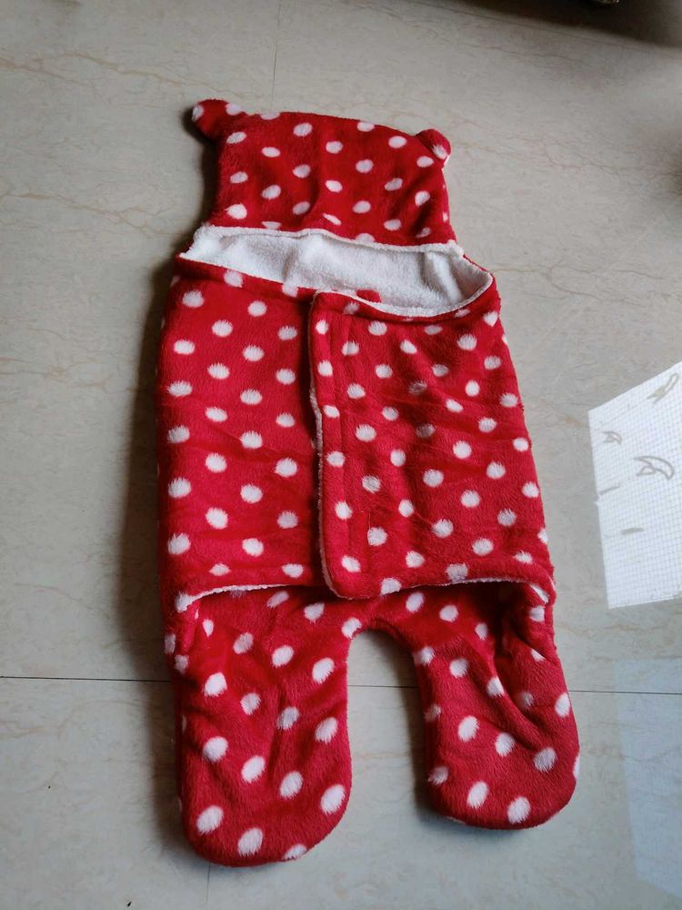 Newborn Baby Swaddle Hooded Wrapper