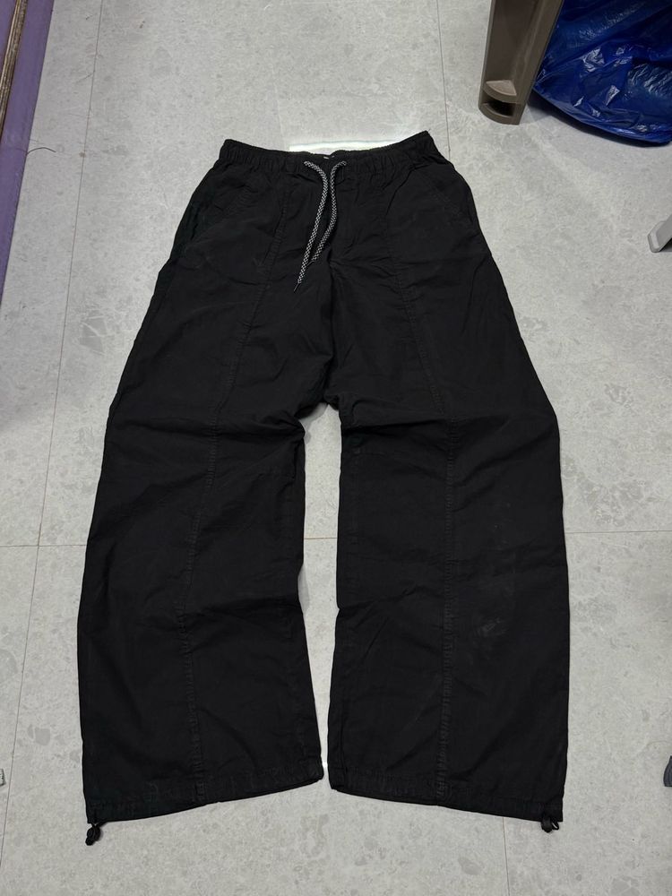 Zara Black Baggy Fit Classy Trouser Pant