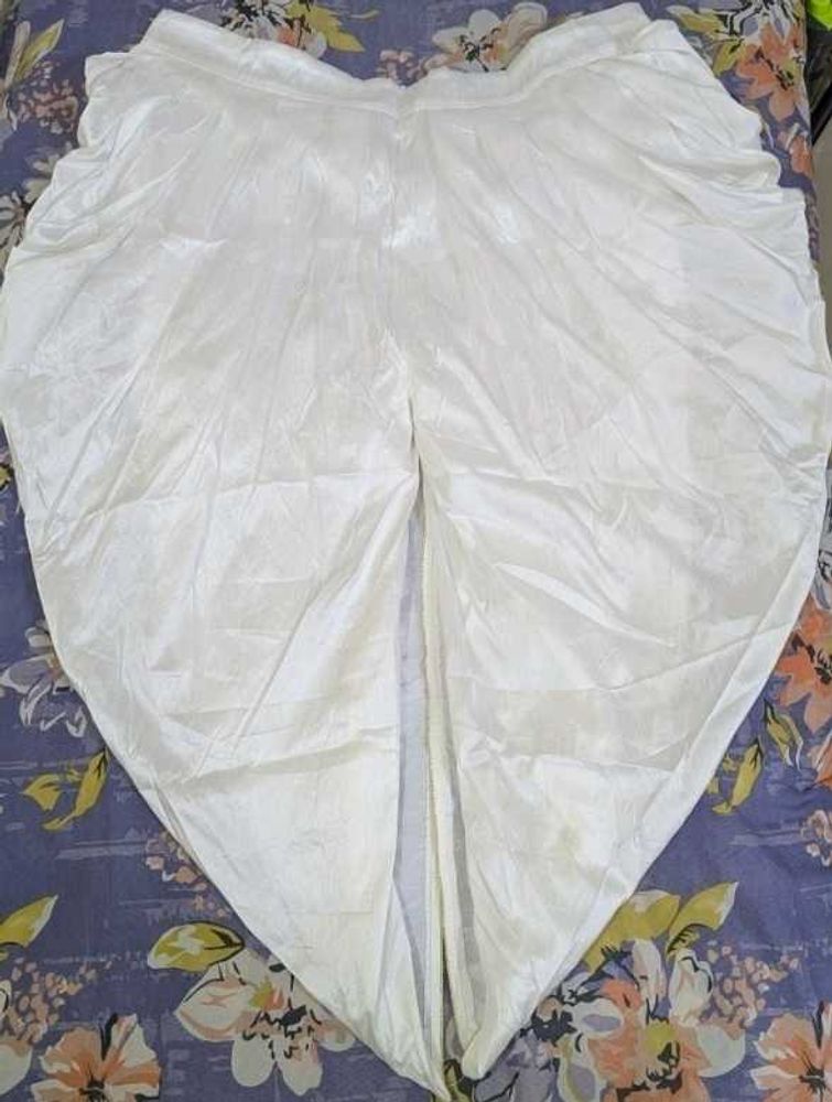 Ethnic Readymade White Colour Dhoti