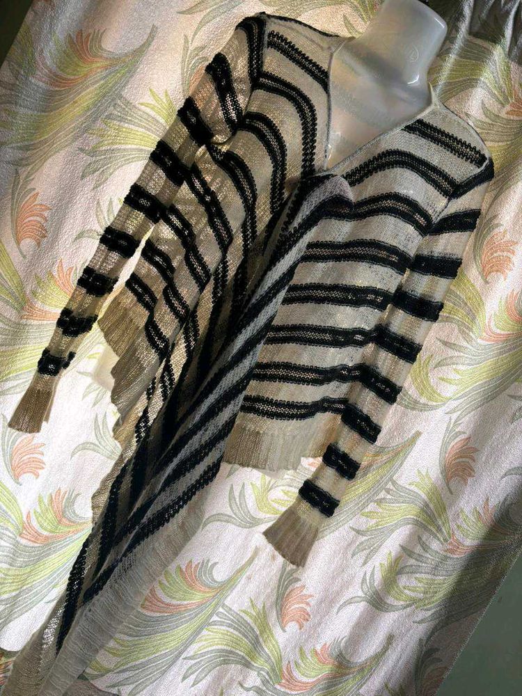 Striped Knit Cardigan