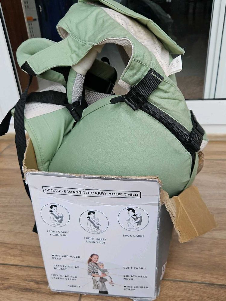 Green R for Rabbit Baby Carrier