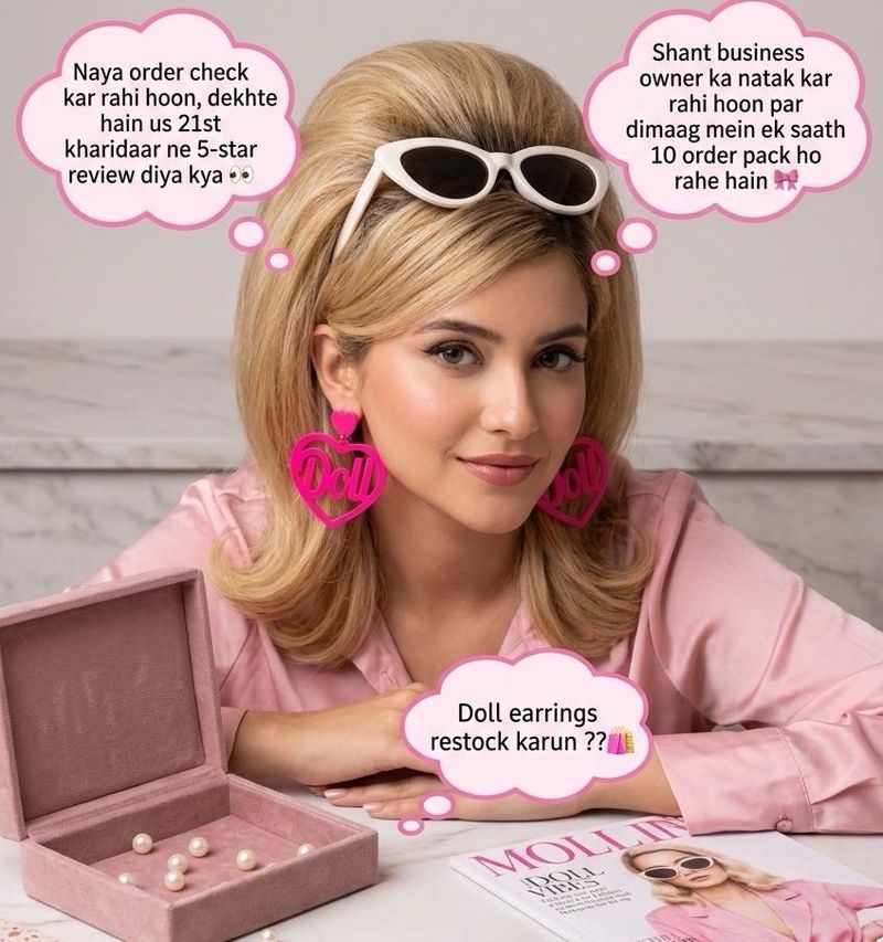 New Heart "Doll" Statement Earrings l Last pair